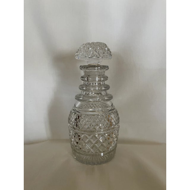 Transparent Antique Late 19th Century English Cut Glass Decanter For Sale - Image 8 of 8