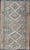 Vintage Turkish Kilim Rug in Soft Blue, Beige, and Muted Coral Geometric Design For Sale - Image 13 of 13