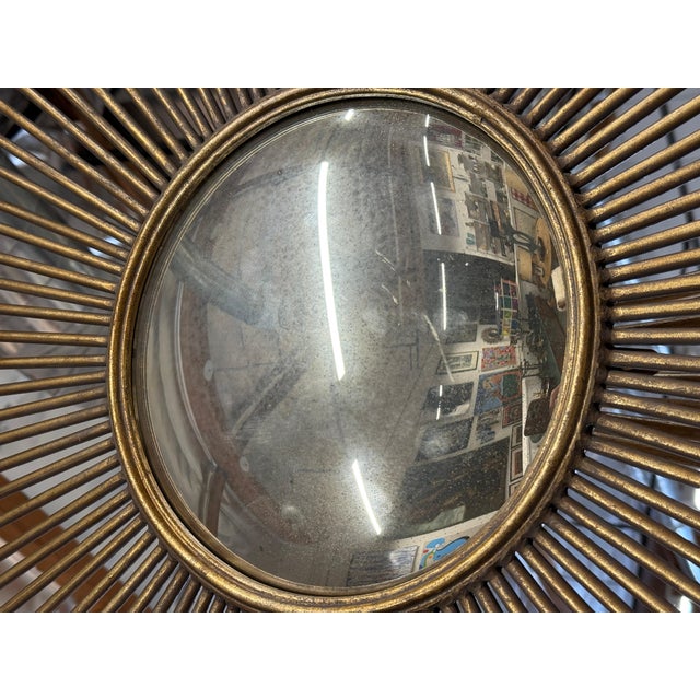 Early 20th Century Monumental Brutalist Starburst Mirror 9 Foot Tall Sculptures For Sale - Image 16 of 17