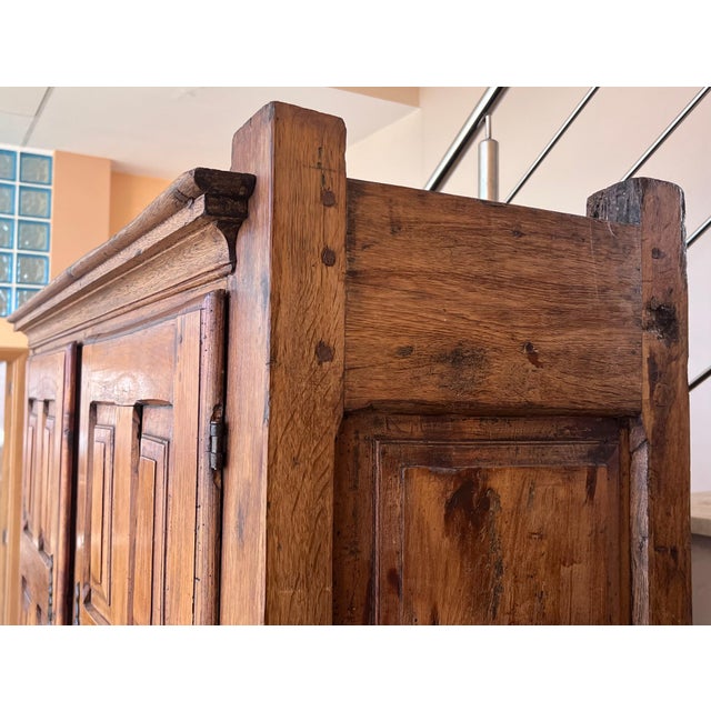 Late 18th Century Late 18th Century Wardrobe, Cupboard or Cabinet, Walnut, Castilian Influence, Spain Restored For Sale - Image 5 of 18