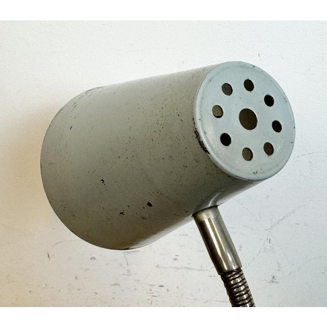 Gray Industrial Grey Gooseneck Table Lamp from Zaos, 1960s For Sale - Image 8 of 18