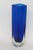 Mid-Century Modern Cobalt Blue Glass Bud Vase Mid Century Modern Rectangular Murano Style 4922b For Sale - Image 3 of 12