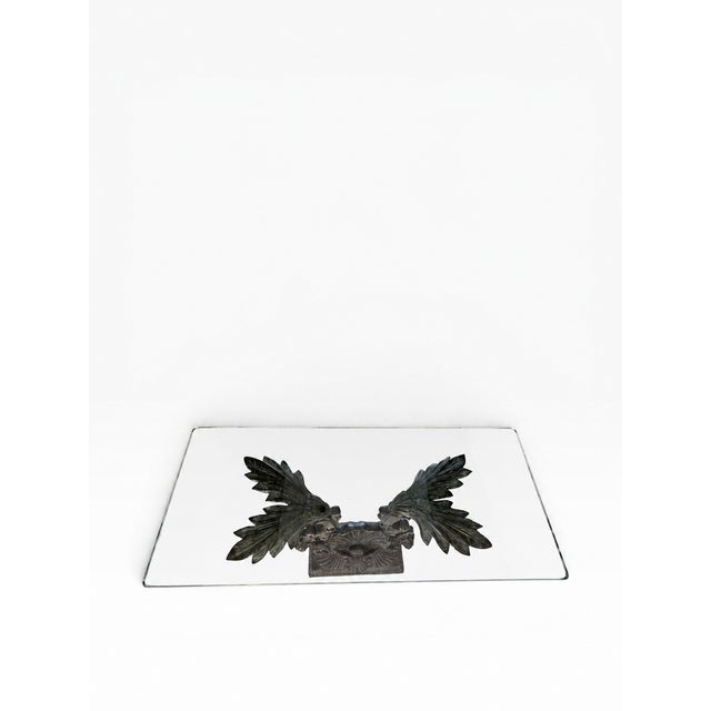 Vintage La Barge Hollywood Regency Cast Bronze Shell & Acanthus Console Table Base For Sale In Miami - Image 6 of 14