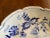 Blue Antique Blue & White Floral Half Moon Dishes- a Pair For Sale - Image 8 of 11