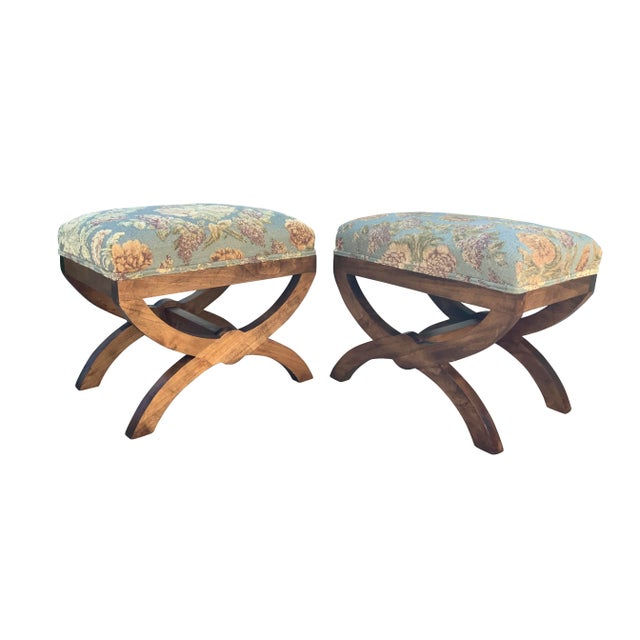 Not Yet Made - Made To Order Modern Medellin" Mid-Century Style" Ottomans - a Pair For Sale - Image 5 of 5