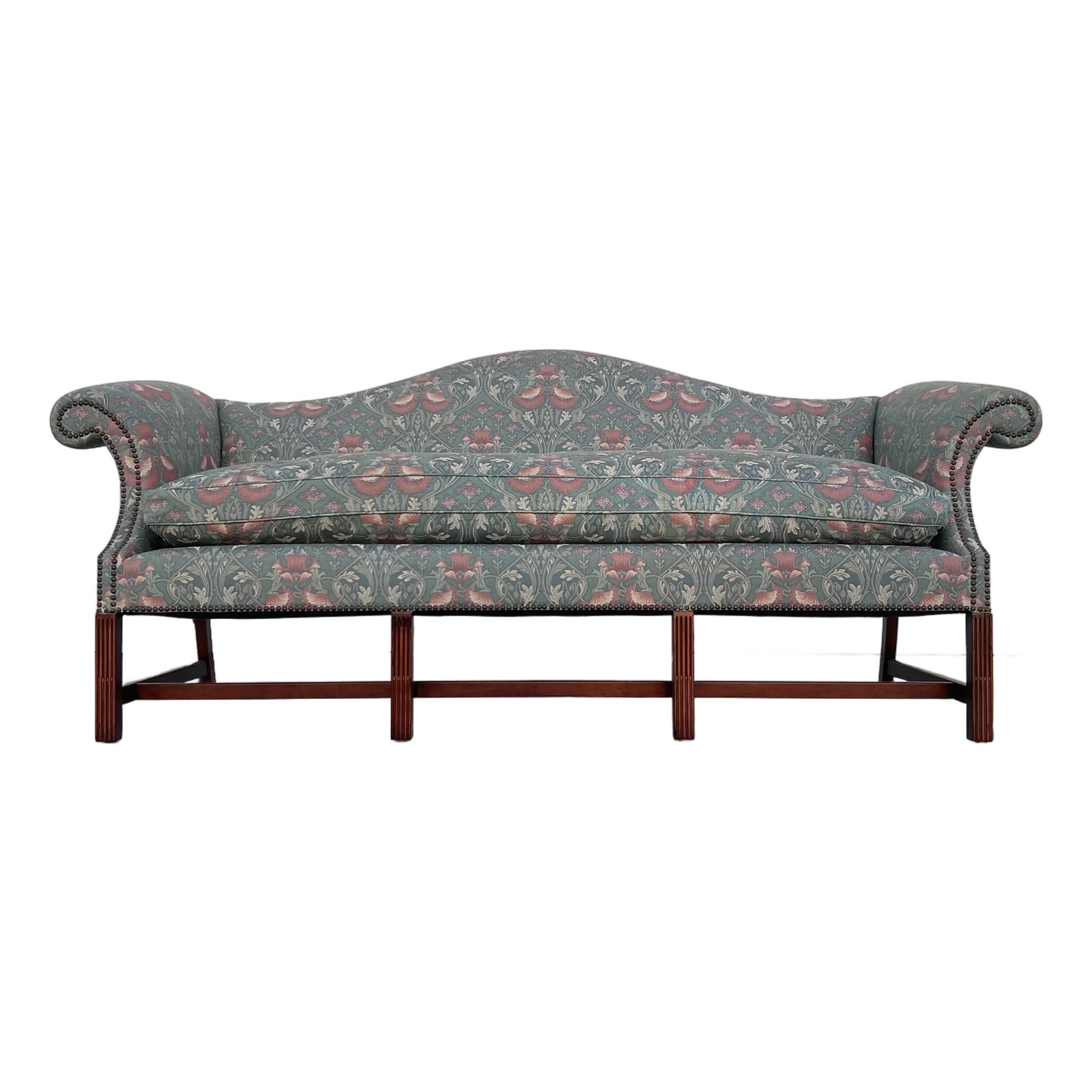William Morris - Style Fabric Mid Century Down Chinese Chippendale