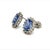 Natural Sapphire Diamond Earrings 14k Gold 3.2 TCW Certified For Sale - Image 11 of 12