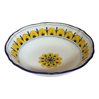 Stratificata Large Serving Bowl | Hand-Painted Italian Serving Bowl From Deruta For Sale