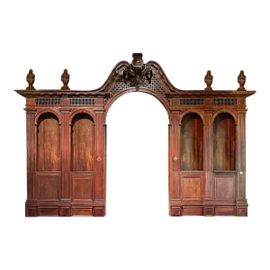 Room End Antique Northern Red Pine With Passageway
