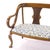 Late 19th Century Vintage Neoclassical Revival Lyre Arm Wood Settee Bench For Sale - Image 5 of 10