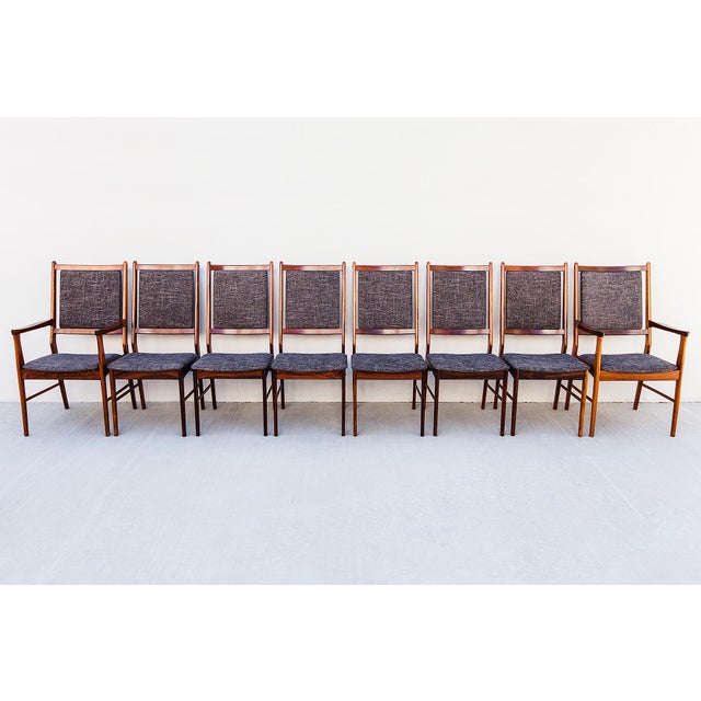 1970s Danish Mid Century Modern Rosewood Dining Chairs by Spottrup - Set of 8 For Sale - Image 12 of 12