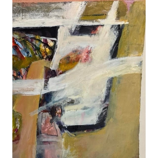 Abstract Robert R. Doty Original Art Mixed Media Watercolor,acrylic and Collage For Sale - Image 3 of 4