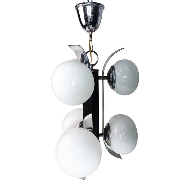 Sputnik Ceiling Lamp, 1960s For Sale - Image 4 of 7