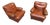 Bergère Armchair in in Brown Leather Poltrona Frau, 1960s, Set of 2 For Sale