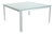 Atavola Glass Satin Dining Table Silver from B&B Italia / C&B Italia For Sale