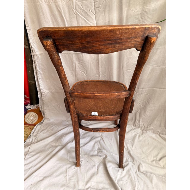 Vintage 1930s Thonet Bentwood Bistro Chairs - Set of Four For Sale - Image 12 of 17