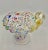 This little gem of a bowl is just gorgeous. Milky white transparent base color is infused w hundreds of Murrines creating...