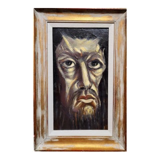 Satanic Portrait by Ara - 1945 Oil Painting For Sale