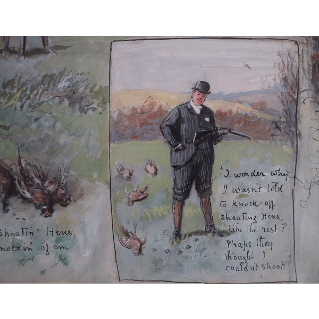 The New Curate Pheasant Shooting Field Watercolour by George Finch Mason For Sale - Image 4 of 9