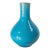 20th Century Japanese Electric Blue Turquoise Kangxi Style Bottle Vase For Sale