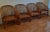 Matching Chinoiserie Bamboo Rattan Cane Club Chairs Set 4 For Sale - Image 4 of 13