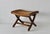 Mid-Century Danish Modern Hans Wegner Style Wood Rope Cord Folding Stool Ottoman For Sale - Image 10 of 18