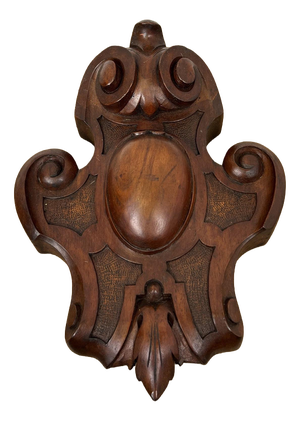 Antique French Pediment in Walnut