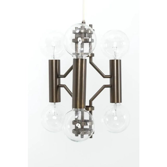 Vintage Brutalistic Hanging Lamp For Sale - Image 9 of 9