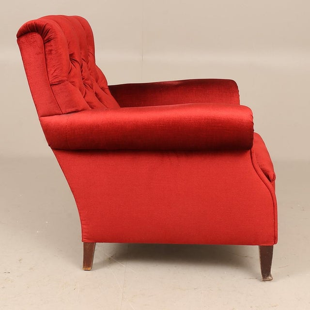 Vintage Red Chairs, 1950s, Set of 2, in Good conditions. Designed 1950 to 1959