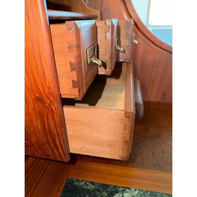 Vintage Postmaster Rolltop Desk For Sale - Image 10 of 18