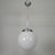 Art Deco Pendant Lamp with White Globe, 1930s For Sale - Image 9 of 15
