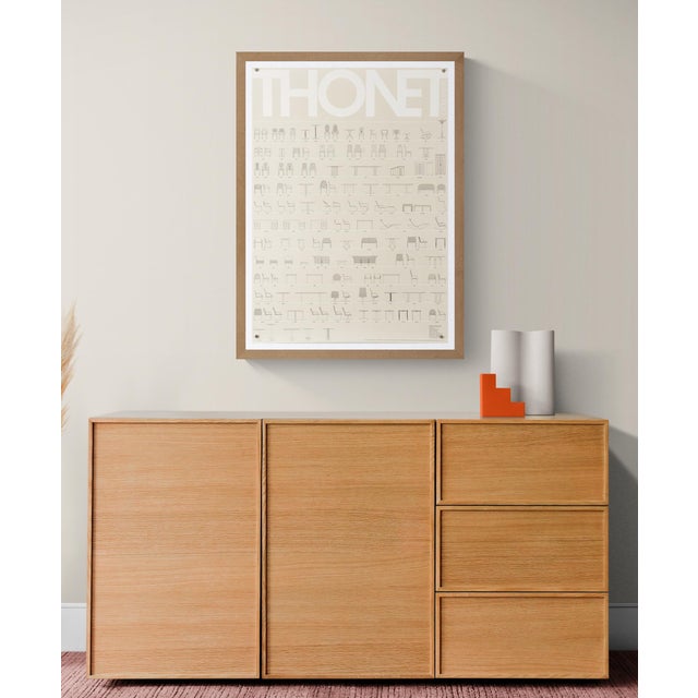 Thonet Furniture – 1989 – Original Vintage Advertising Poster – Bauhaus Bentwood Design – 83.7x59.5 cm The Piece This...
