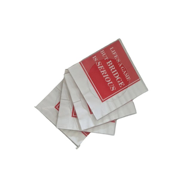 1960s Mid Century Modern Lucite "Bridge Game" Cocktail Napkin Coasters- Set of 4 For Sale - Image 5 of 8