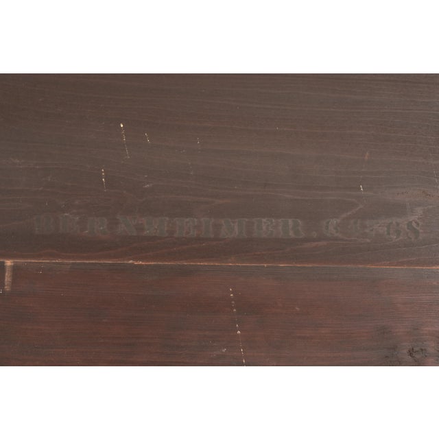 Bernheimer Collection Antique Monumental Eastlake Victorian Burled Walnut and Marble Top Vanity or Dressing Table With Mirror, Circa 1880s For Sale - Image 17 of 18