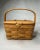Arts & Crafts Longaberger Handwoven Lidded Basket For Sale - Image 4 of 12