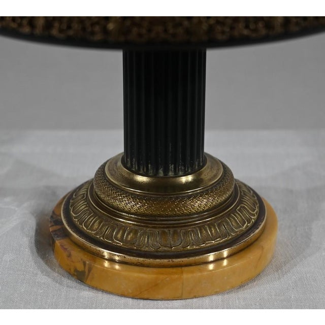 Black Mid-19th Century Napoleon III Empire Style Bowl on Foot For Sale - Image 8 of 18
