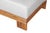 Wood Paradiso Outdoor Solid Teak Wood Ottoman - Light Gray Fabric For Sale - Image 7 of 7
