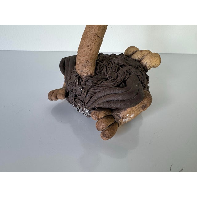 Vintage Todd Warner Style Whimsical Art Pottery Ostrich Sculpture For Sale In Miami - Image 6 of 10