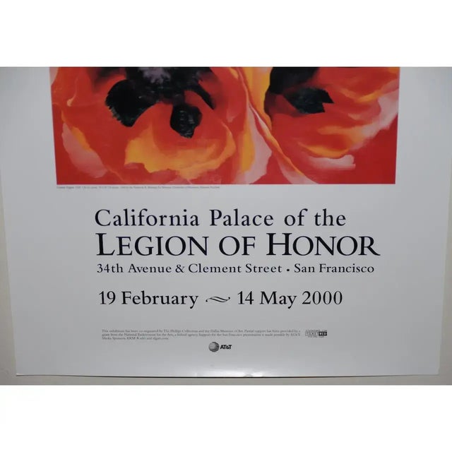 Impressionist Georgia O'Keeffe "The Poetry of Things" Exhibition Poster San Francisco c.2000 For Sale - Image 3 of 9