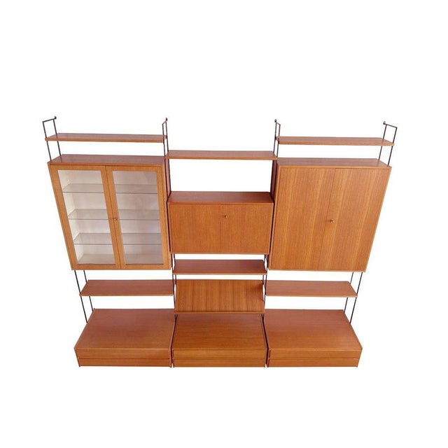 1960s Omnia Wall System in Walnut from Hilker, 1960s For Sale - Image 5 of 11