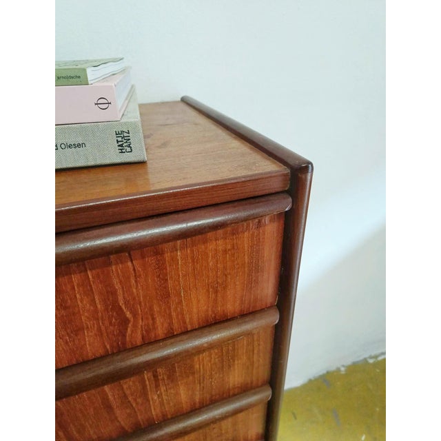 Mid-Century Modern Vintage Danish Teak Chest of 6 Drawers, 1950s For Sale - Image 3 of 8