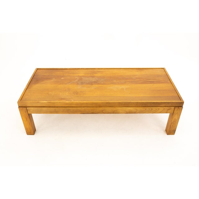 Mid Century Oak Coffee Table Chairish