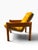 Mid-Century Modern Danish Modern Solid Pine Lounge Armchair | New Canvas Sling & Mustard Velvet Cushion | C. 1970s For Sale - Image 3 of 11