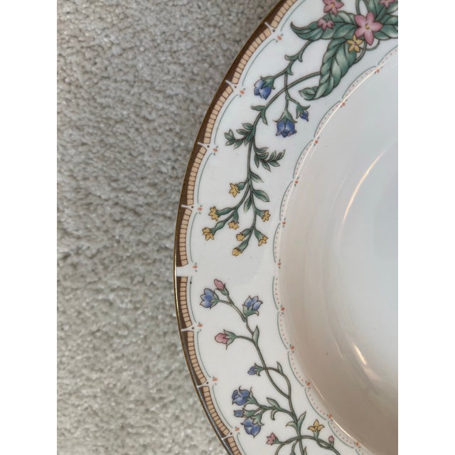 1990s Wellesley Katherine Bobanovsky Fine China by Faberware Pattern 486 Set of 6 Soup Bowls For Sale - Image 4 of 8