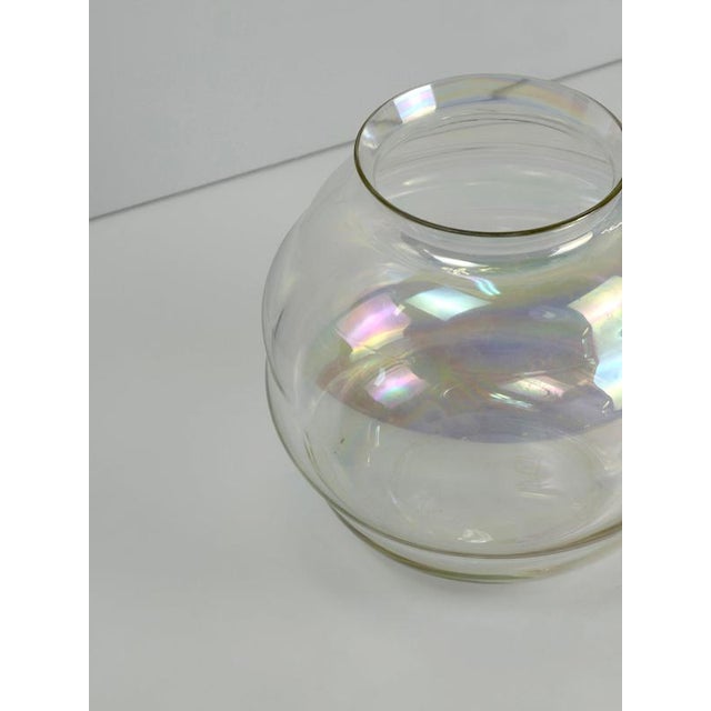 Art Deco iridescent glass vase designed by Andries Dirk Copier for Glasfabriek Leerdam in the Netherlands, dating to the...