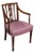 Antique Morning Room Chair, English, Desk, Elbow Seat, Sheraton Taste, Georgian For Sale