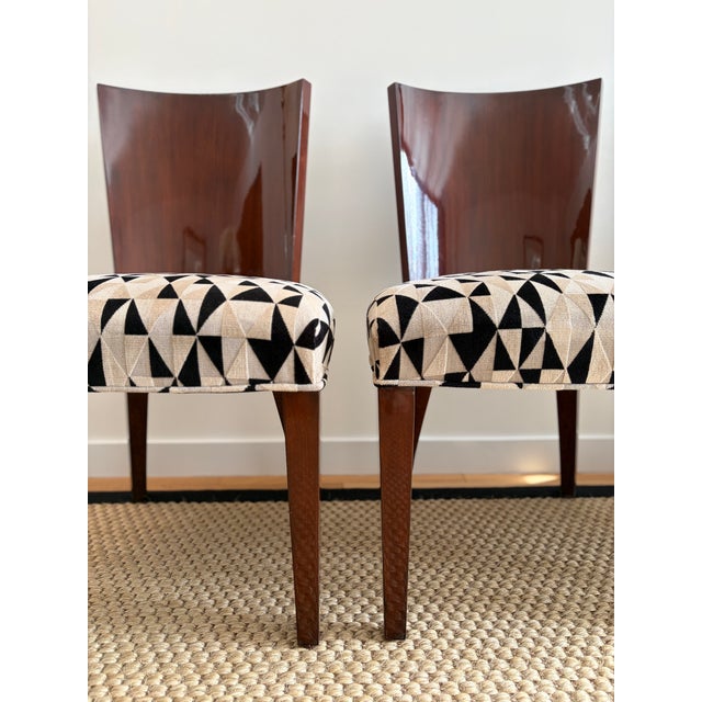 An exceptional set of six Art Deco–inspired dining chairs designed by Ralph Lauren for Henredon, from the coveted Modern...