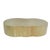Curved Coffee Table with Brass-Plated Wooden Structure For Sale - Image 9 of 9