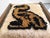 Vintage Mid-Century Woven Fiber Art Stylized Animal Motif Wall Hanging on Wood Frame For Sale - Image 11 of 12