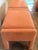 Burnt Umber Pair of Burnt Umber Velvet Milo Baughman Style Parsons Ottomans, by West Elm For Sale - Image 8 of 12